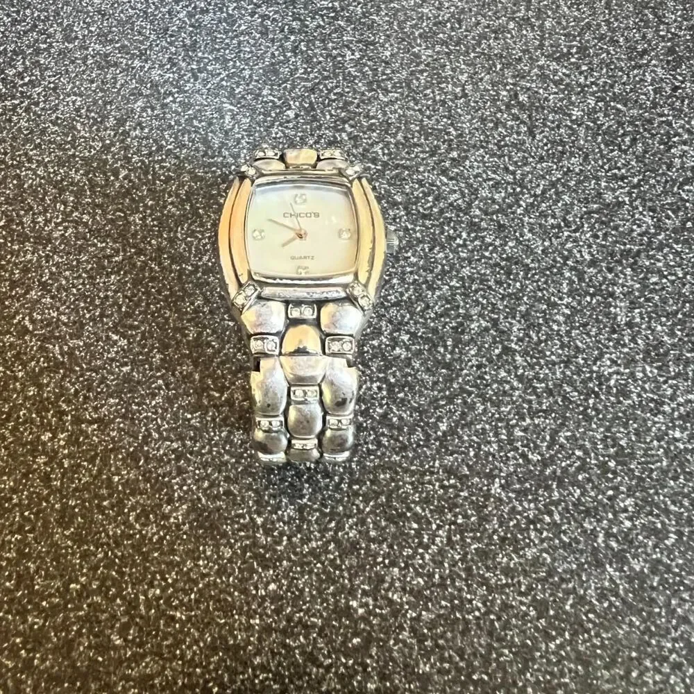 Chicos Silver Band Watch